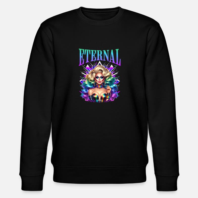 Eternal LGBTQ+ Pride and Glamour - Stanley/Stella CHANGER Unisex Organic Sweatshirt - black