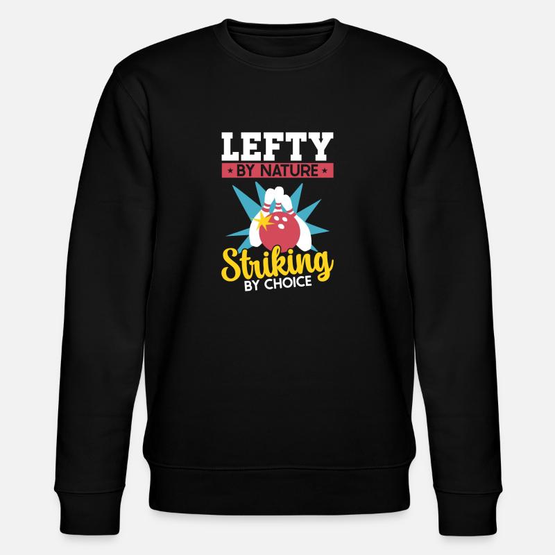 Bowling Gaucher Lanceur gaucher - Sweat bio CHANGER Stanley/Stella Unisexe - noir