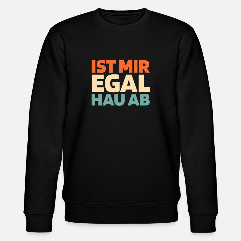 Schwarzer Humor - Stanley/Stella Unisex Bio-Sweatshirt CHANGER  - Schwarz