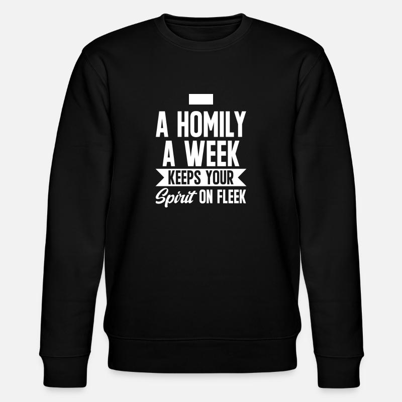 Priest Catholic Christian priest - Stanley/Stella CHANGER Unisex Organic Sweatshirt - black