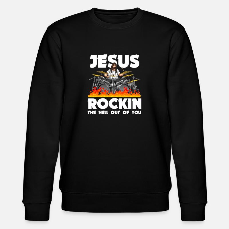 Drums Drummers Drummers - Stanley/Stella CHANGER Unisex Organic Sweatshirt - black