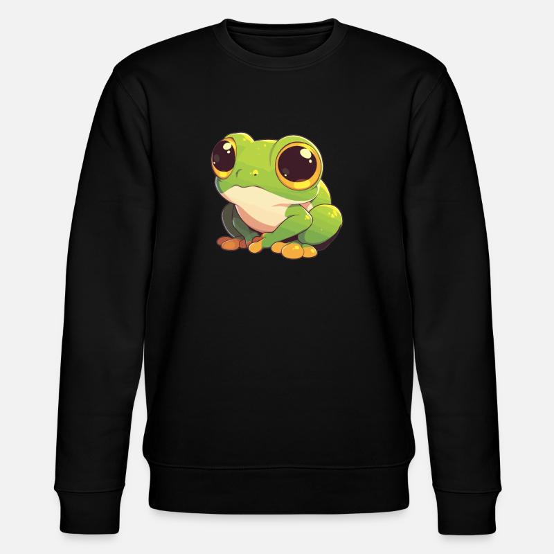 Tree Frog Baumfrösche Baumfrosch - Stanley/Stella Unisex Bio-Sweatshirt CHANGER  - Schwarz