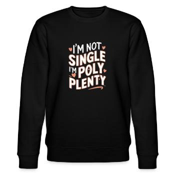 Polyamoröse Gemeinschaft Polyamorous Parenting - Stanley/Stella Unisex Bio-Sweatshirt CHANGER  - Schwarz - Vorne - Nik (191cm) & Marisol (170cm)