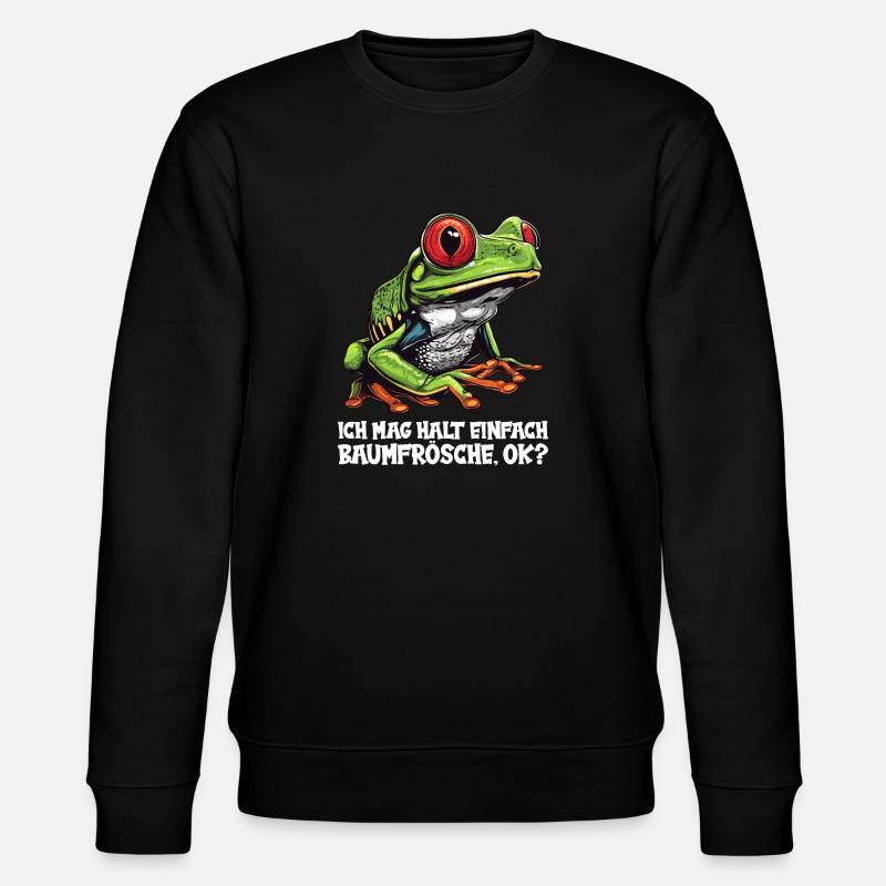 Rainette Baumfrösche Baumfrosch - Sweat bio CHANGER Stanley/Stella Unisexe - noir