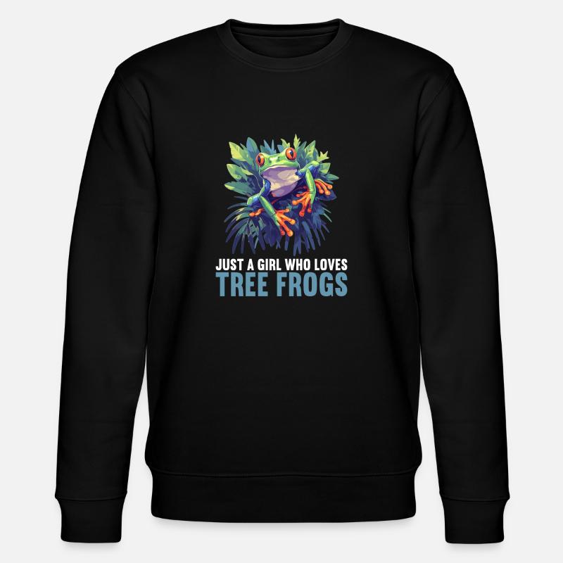 Tree Frog Baumfrösche Baumfrosch - Stanley/Stella CHANGER Unisex Organic Sweatshirt - black