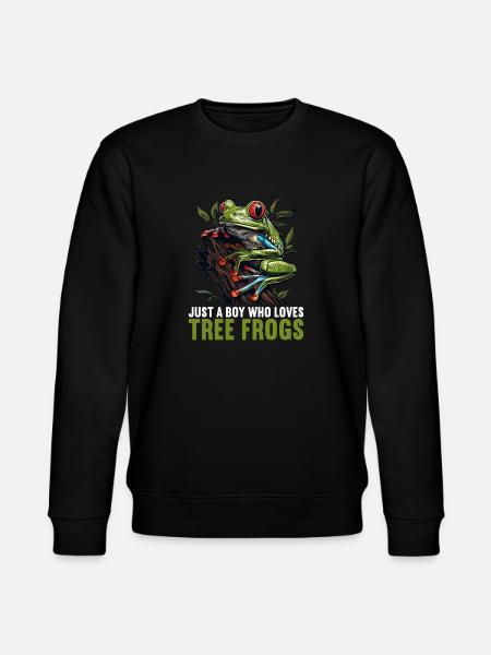 Tree Frog Baumfrösche Baumfrosch - Stanley/Stella CHANGER Unisex Organic Sweatshirt - black
