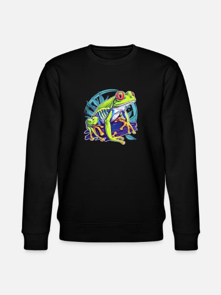 Tree Frog Baumfrösche Baumfrosch - Stanley/Stella CHANGER Unisex Organic Sweatshirt - black