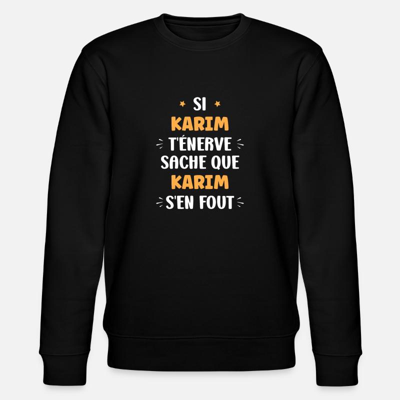 Karim - Sweat bio CHANGER Stanley/Stella Unisexe - noir