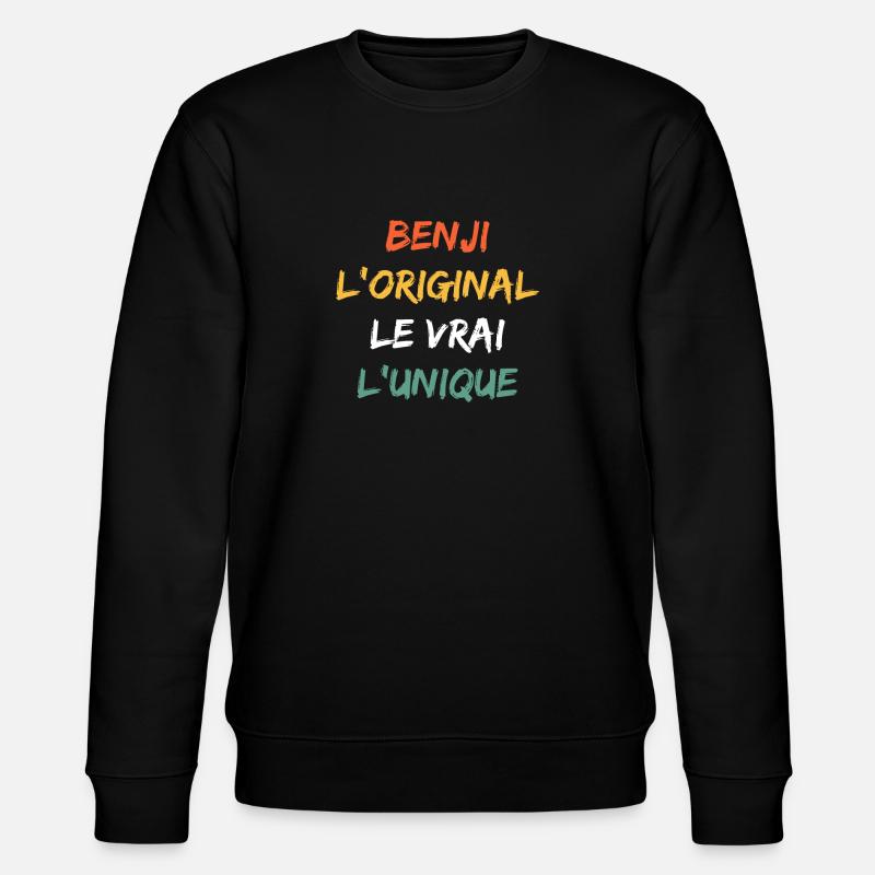 Benji - Sweat bio CHANGER Stanley/Stella Unisexe - noir