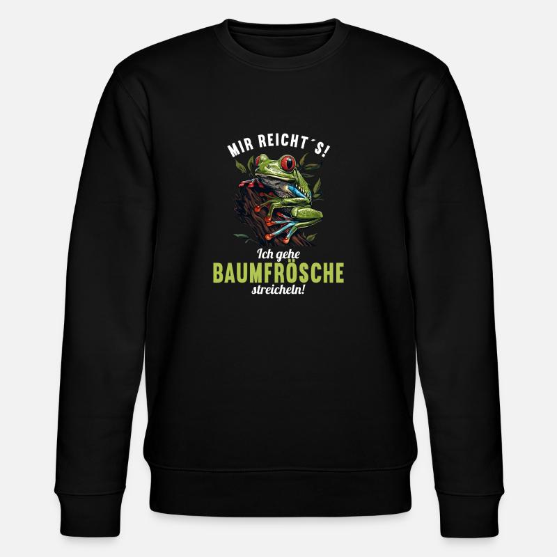 Tree Frog Baumfrösche Baumfrosch - Stanley/Stella CHANGER Unisex Organic Sweatshirt - black