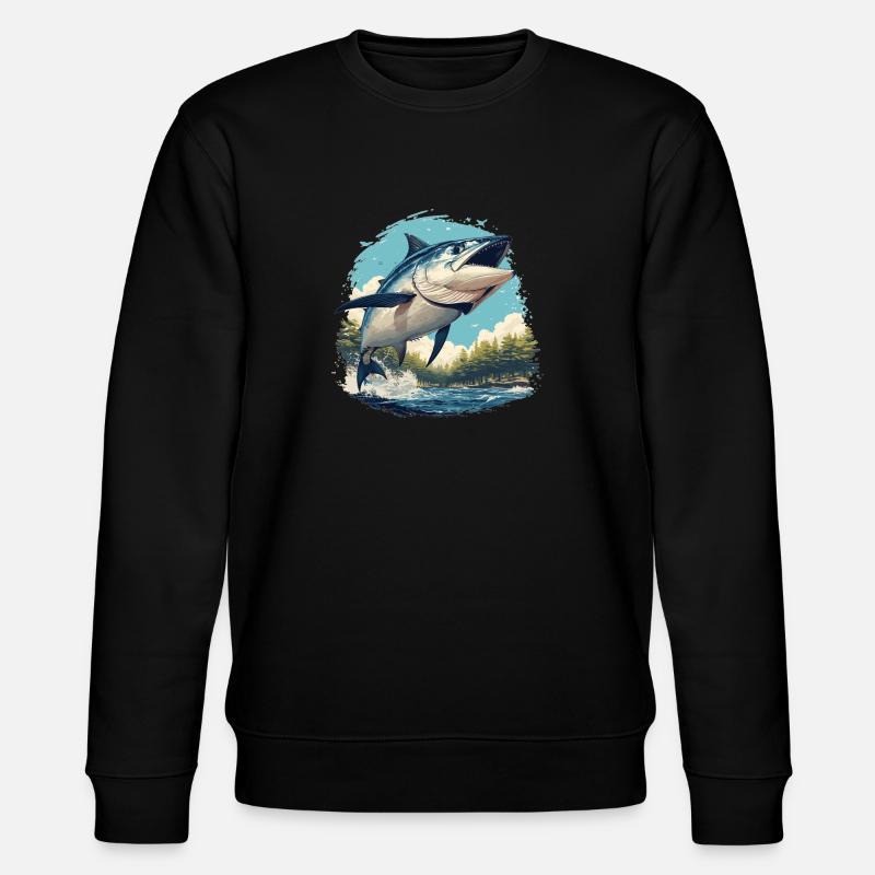 Tuna Thunfische Thunfisch - Stanley/Stella Unisex Bio-Sweatshirt CHANGER  - Schwarz