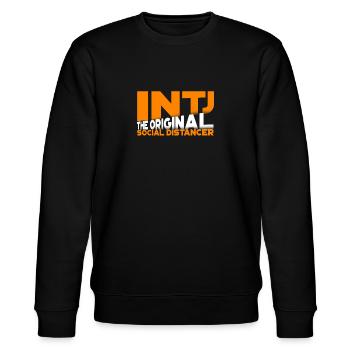 INTJ Persönlichkeit - Stanley/Stella Unisex Bio-Sweatshirt CHANGER  - Schwarz - Vorne - Nik (191cm) & Marisol (170cm)