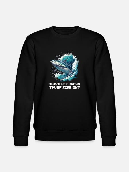 Tuna Thunfische Thunfisch - Stanley/Stella CHANGER Unisex Organic Sweatshirt - black