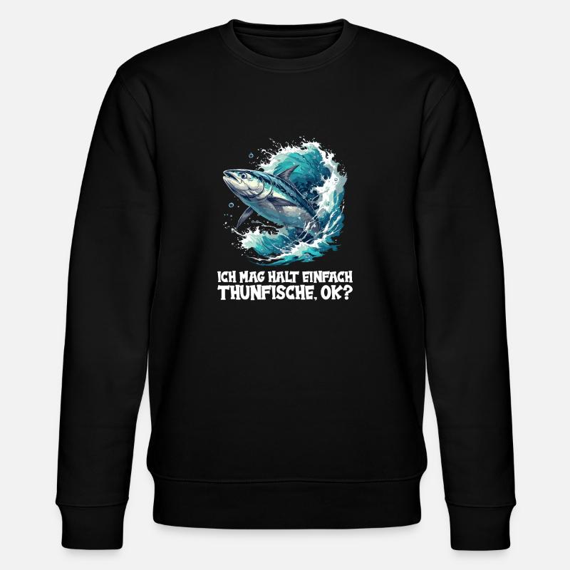 Tuna Thunfische Thunfisch - Stanley/Stella Unisex Bio-Sweatshirt CHANGER  - Schwarz