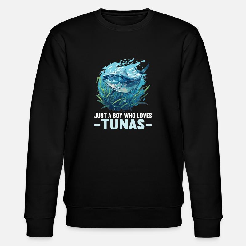 Tuna Thunfische Thunfisch - Stanley/Stella CHANGER Unisex Organic Sweatshirt - black