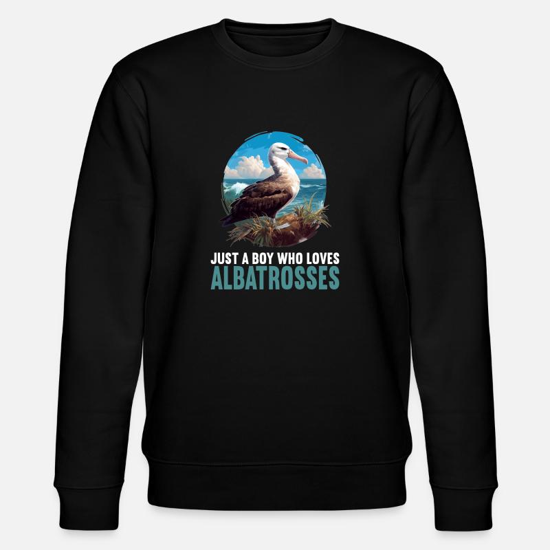 Albatross Albatrosse Albatros - Stanley/Stella Unisex Bio-Sweatshirt CHANGER - Schwarz