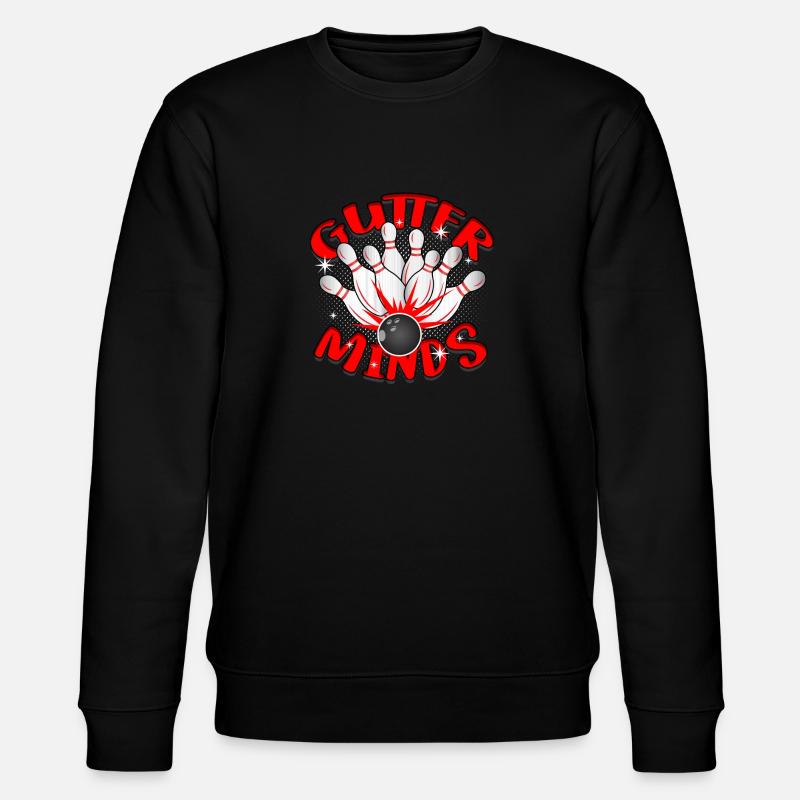 Bowling Gutter Minds - Stanley/Stella CHANGER Unisex Organic Sweatshirt - black