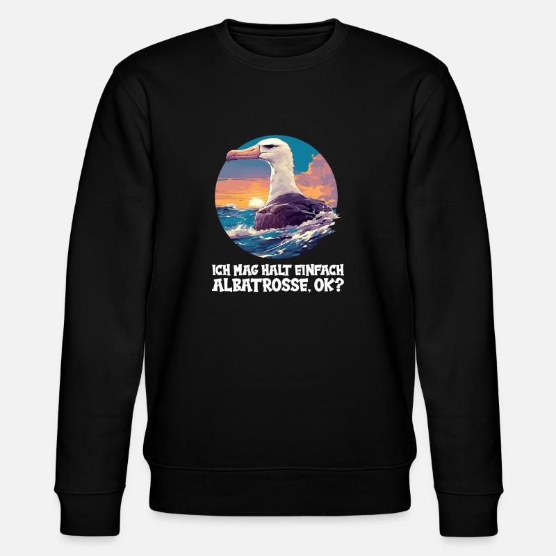 Albatross Albatrosse Albatros - Stanley/Stella Unisex Bio-Sweatshirt CHANGER  - Schwarz