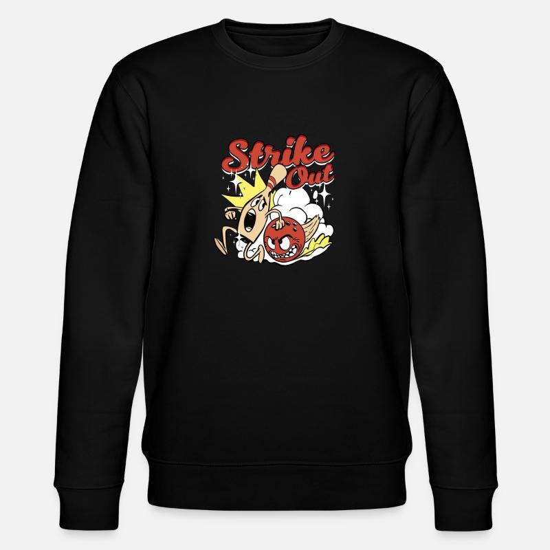 Bowling Strike Out - Stanley/Stella CHANGER Unisex Organic Sweatshirt - black