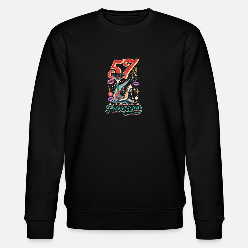 57e anniversaire 57 & Fabuleux - Sweat bio CHANGER Stanley/Stella Unisexe - noir