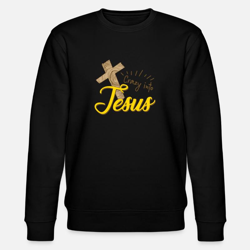 Croix du christianisme de Jésus-Christ - Sweat bio CHANGER Stanley/Stella Unisexe - noir