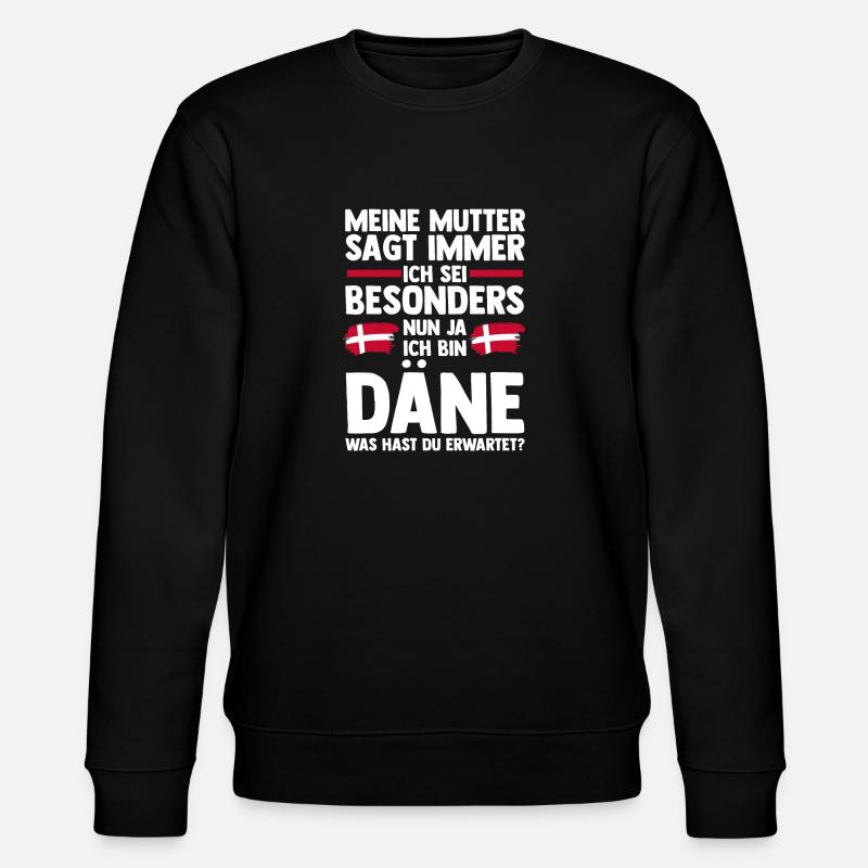 Danois Danemark - Sweat bio CHANGER Stanley/Stella Unisexe - noir
