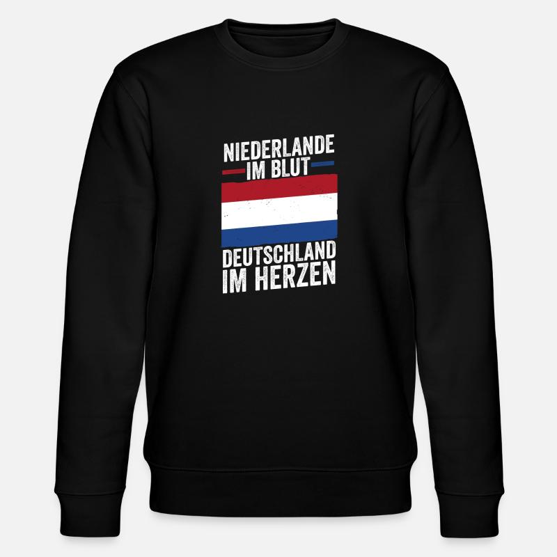 Néerlandais Allemand Pays-Bas Pays-Bas - Sweat bio CHANGER Stanley/Stella Unisexe - noir