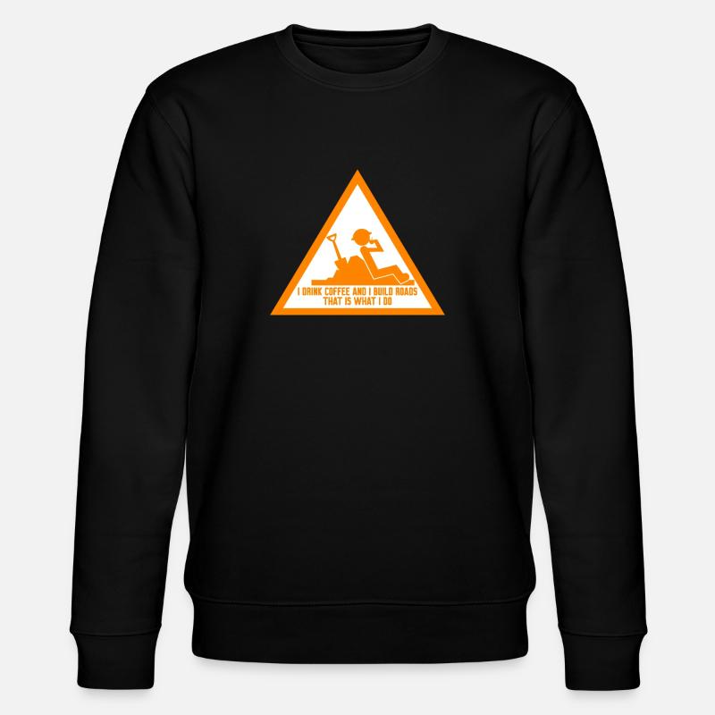 Road Keeper Roadbuilder Roadmaker - Stanley/Stella Unisex Bio-Sweatshirt CHANGER  - Schwarz