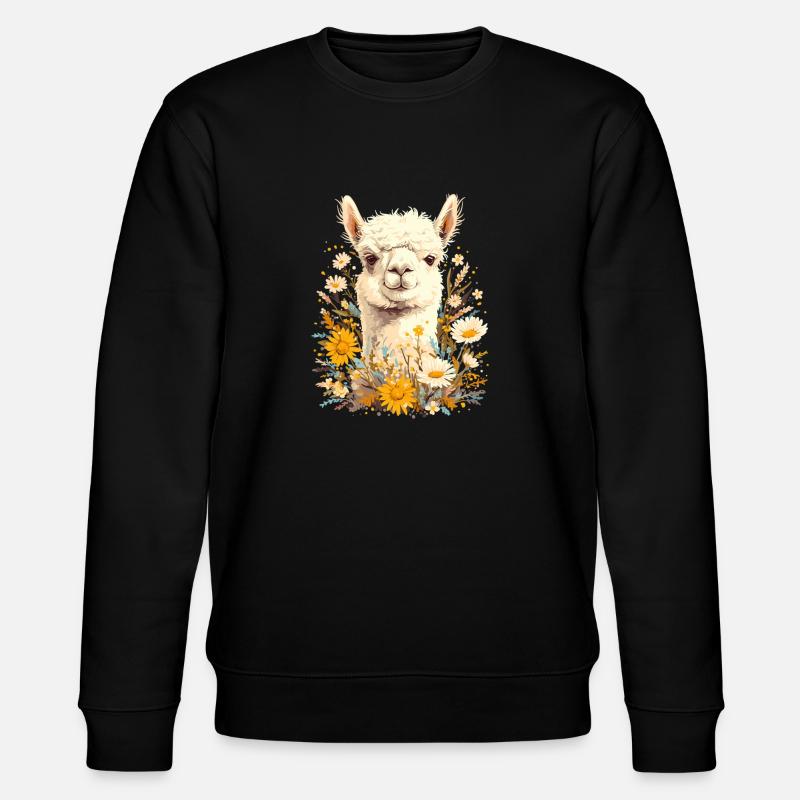 Alpaca Alpacas Alpaca - Stanley/Stella CHANGER Unisex Organic Sweatshirt - black