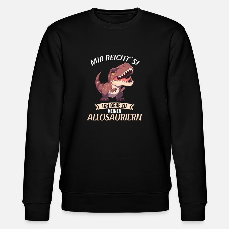 Allosaurier Allosaurus - Stanley/Stella Unisex Bio-Sweatshirt CHANGER  - Schwarz