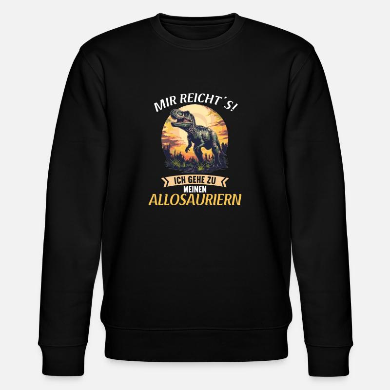Allosaurier Allosaurus - Stanley/Stella Unisex Bio-Sweatshirt CHANGER  - Schwarz