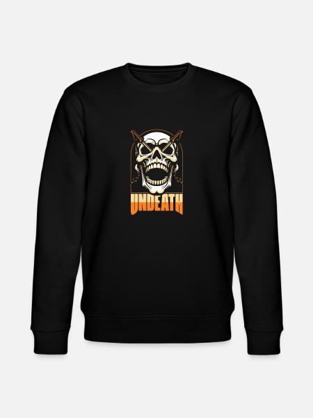 Hiking Wanderer Skull Undeath - Stanley/Stella CHANGER Unisex Organic Sweatshirt - black