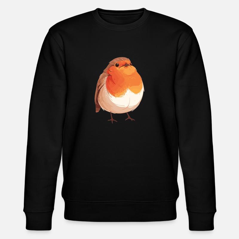 Robin Rotkehlchen - Stanley/Stella CHANGER Unisex Organic Sweatshirt - black