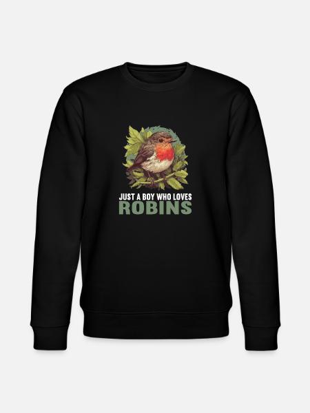 Robin Rotkehlchen - Stanley/Stella CHANGER Unisex Organic Sweatshirt - black