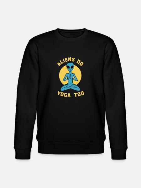 meditation, mindfulness, relaxation and - Stanley/Stella CHANGER Unisex Organic Sweatshirt - black
