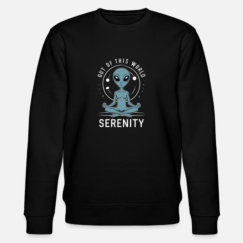meditation, mindfulness, relaxation and - Stanley/Stella CHANGER Unisex Organic Sweatshirt - black