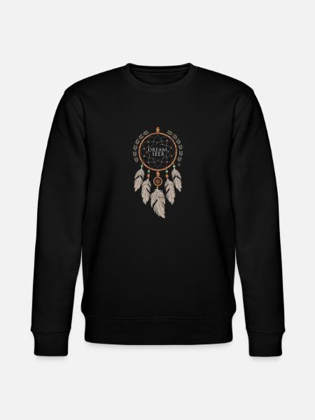 Drømmefanger Boheme Spirituel Drømmefanger - Stanley/Stella økologisk unisex-sweatshirt CHANGER  - sort