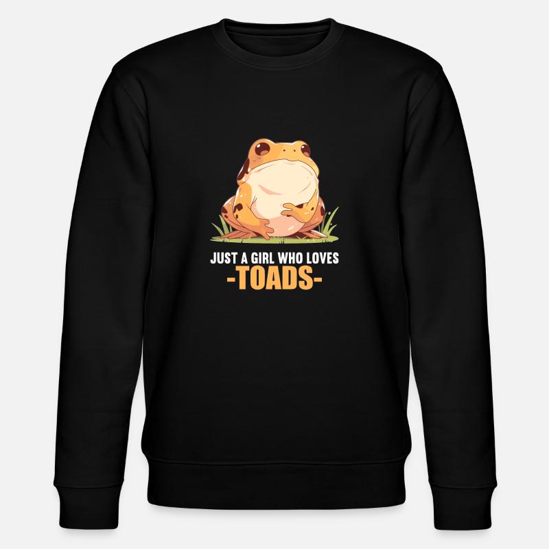 Toad Kröten Kröte - Stanley/Stella Unisex Bio-Sweatshirt CHANGER  - Schwarz