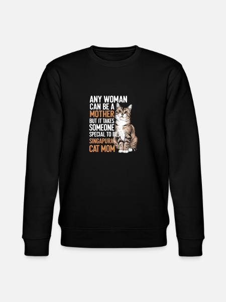 Katze Singapura Geschenk - Stanley/Stella Unisex Bio-Sweatshirt CHANGER  - Schwarz