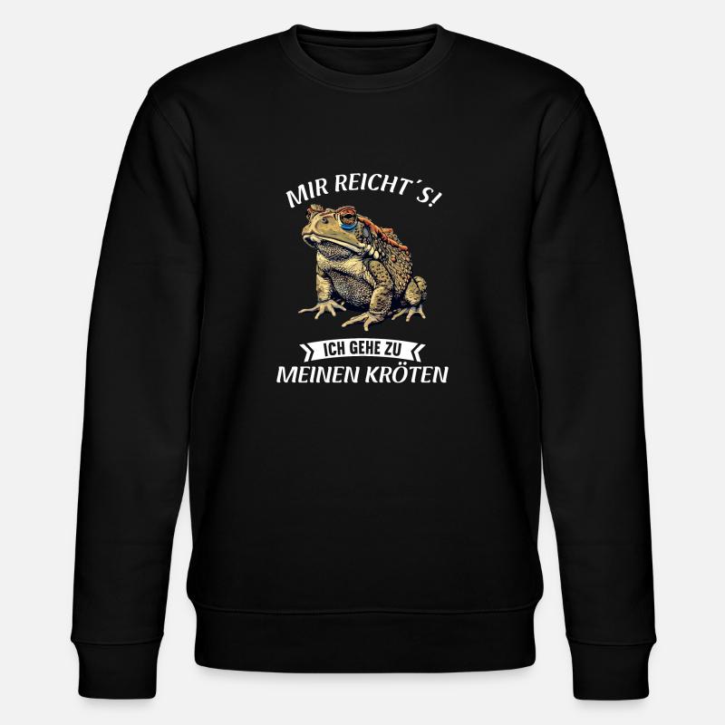 Toad Kröten Kröte - Stanley/Stella Unisex Bio-Sweatshirt CHANGER  - Schwarz