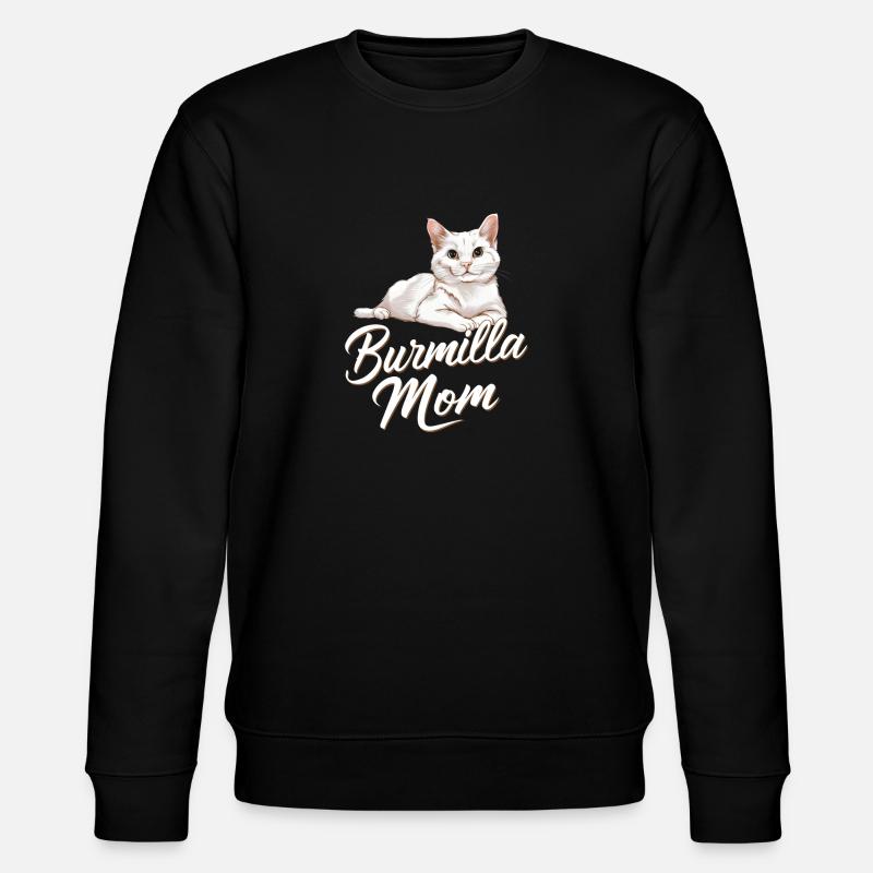 Katze Burmilla Geschenk - Stanley/Stella Unisex Bio-Sweatshirt CHANGER  - Schwarz