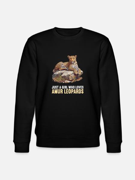 Amur Leopard Amurleoparden Amurleopard - Stanley/Stella CHANGER Unisex Organic Sweatshirt - black