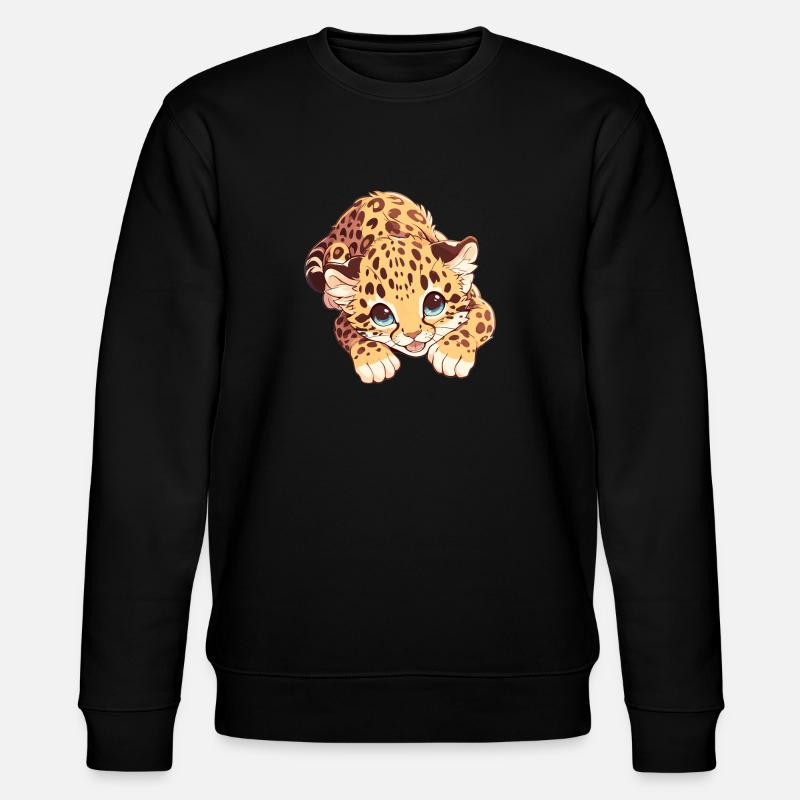 Leoparden Leopard - Stanley/Stella Unisex Bio-Sweatshirt CHANGER  - Schwarz
