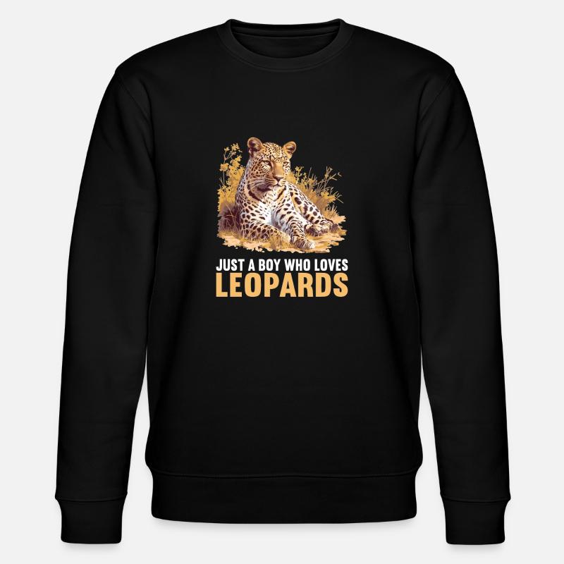 Leoparden Leopard - Stanley/Stella Unisex Bio-Sweatshirt CHANGER  - Schwarz