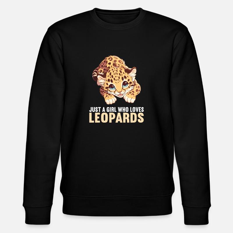 Leoparden Leopard - Stanley/Stella CHANGER Unisex Organic Sweatshirt - black