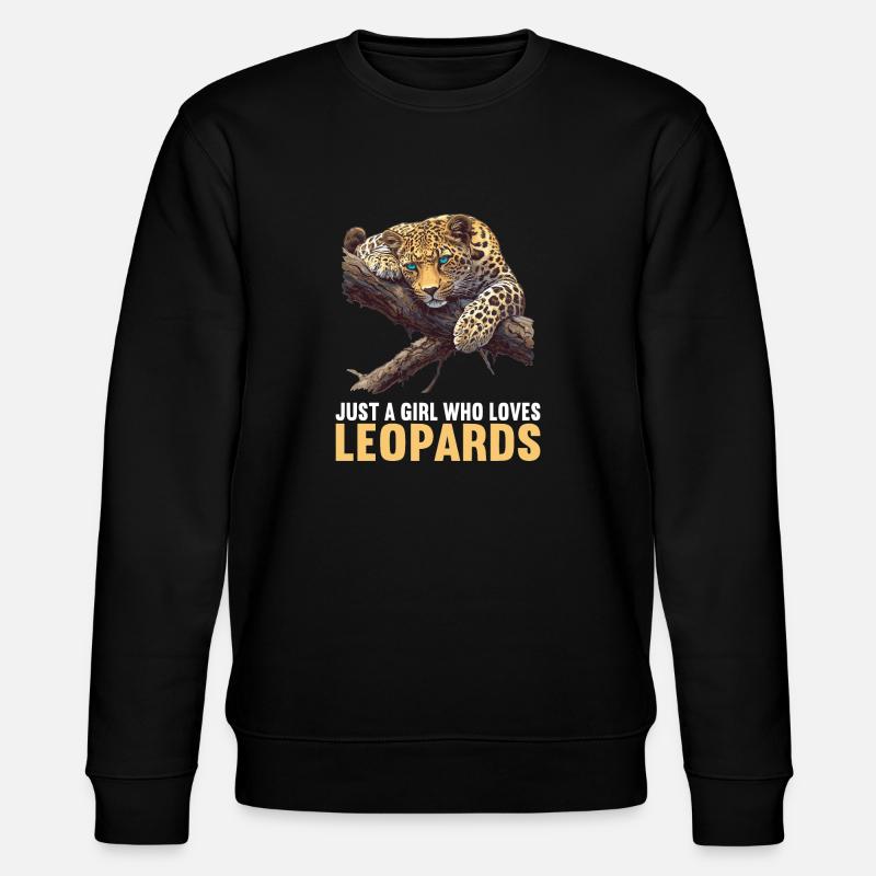 Leoparden Leopard - Stanley/Stella CHANGER Unisex Organic Sweatshirt - black