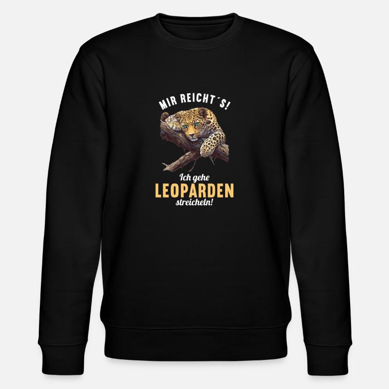 Leoparden Leopard - Stanley/Stella CHANGER Unisex Organic Sweatshirt - black