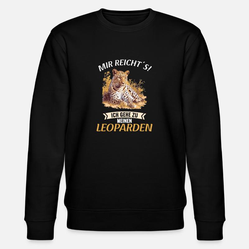 Leoparden Leopard - Stanley/Stella Unisex Bio-Sweatshirt CHANGER  - Schwarz