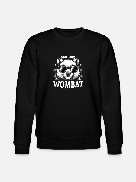 Feeling Wombat-Tastic Today - Funny Wombat - Stanley/Stella CHANGER Unisex Organic Sweatshirt - black
