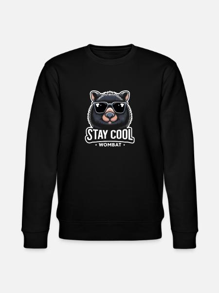 Feeling Wombat-Tastic Today - Funny Wombat - Stanley/Stella CHANGER Unisex Organic Sweatshirt - black